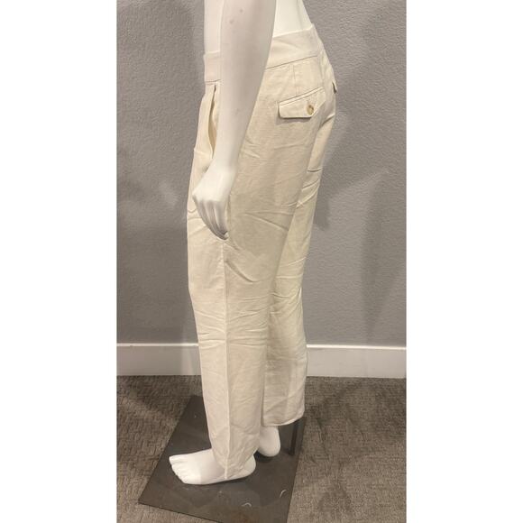 Ann Taylor Loft white linen pants 2P - Picture 2 of 6